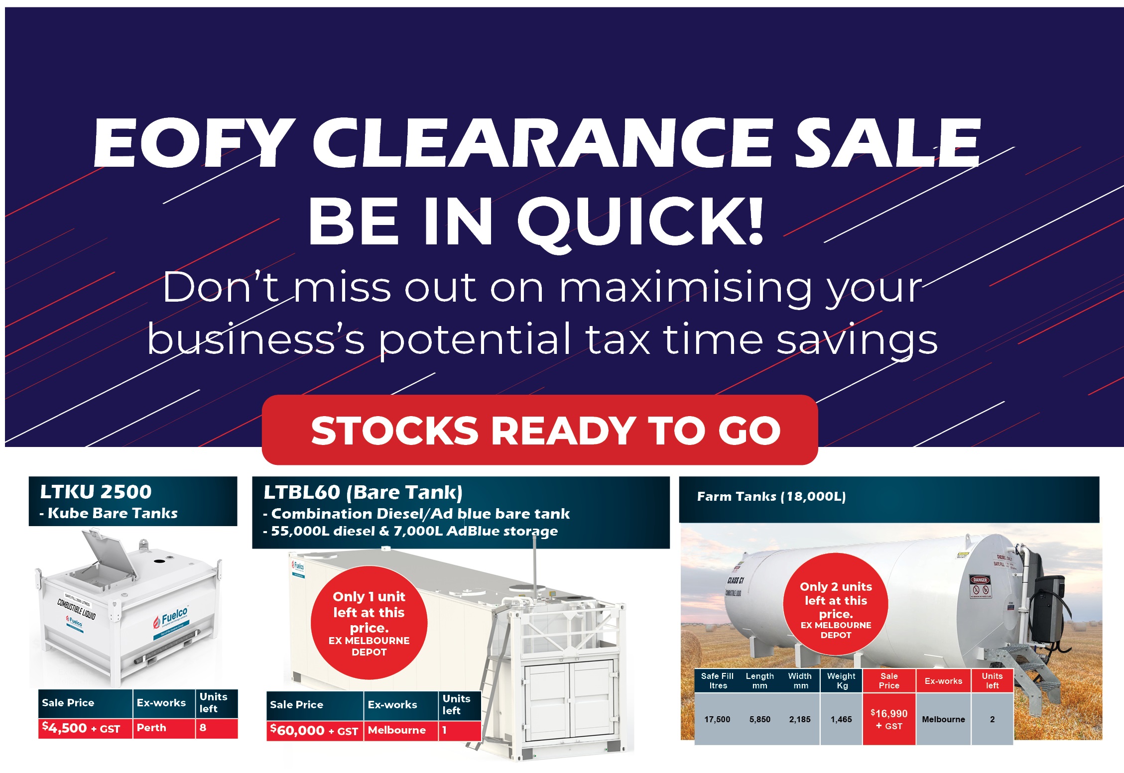 Fuelco EOFY Sale may 2025